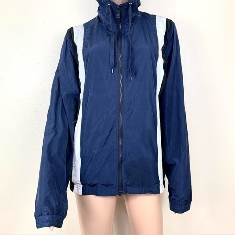 ASOS Women’s Rain jacket 🧥 blue white Sz M